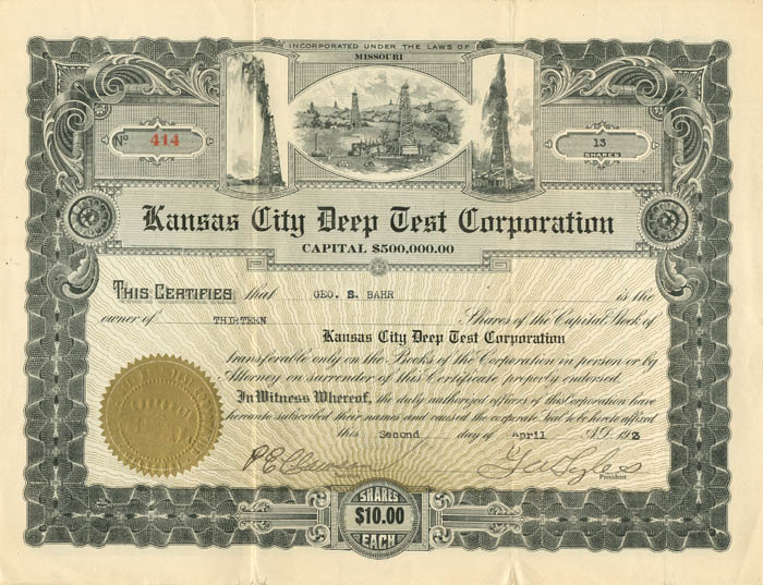 Kansas City Deep Test Corporation